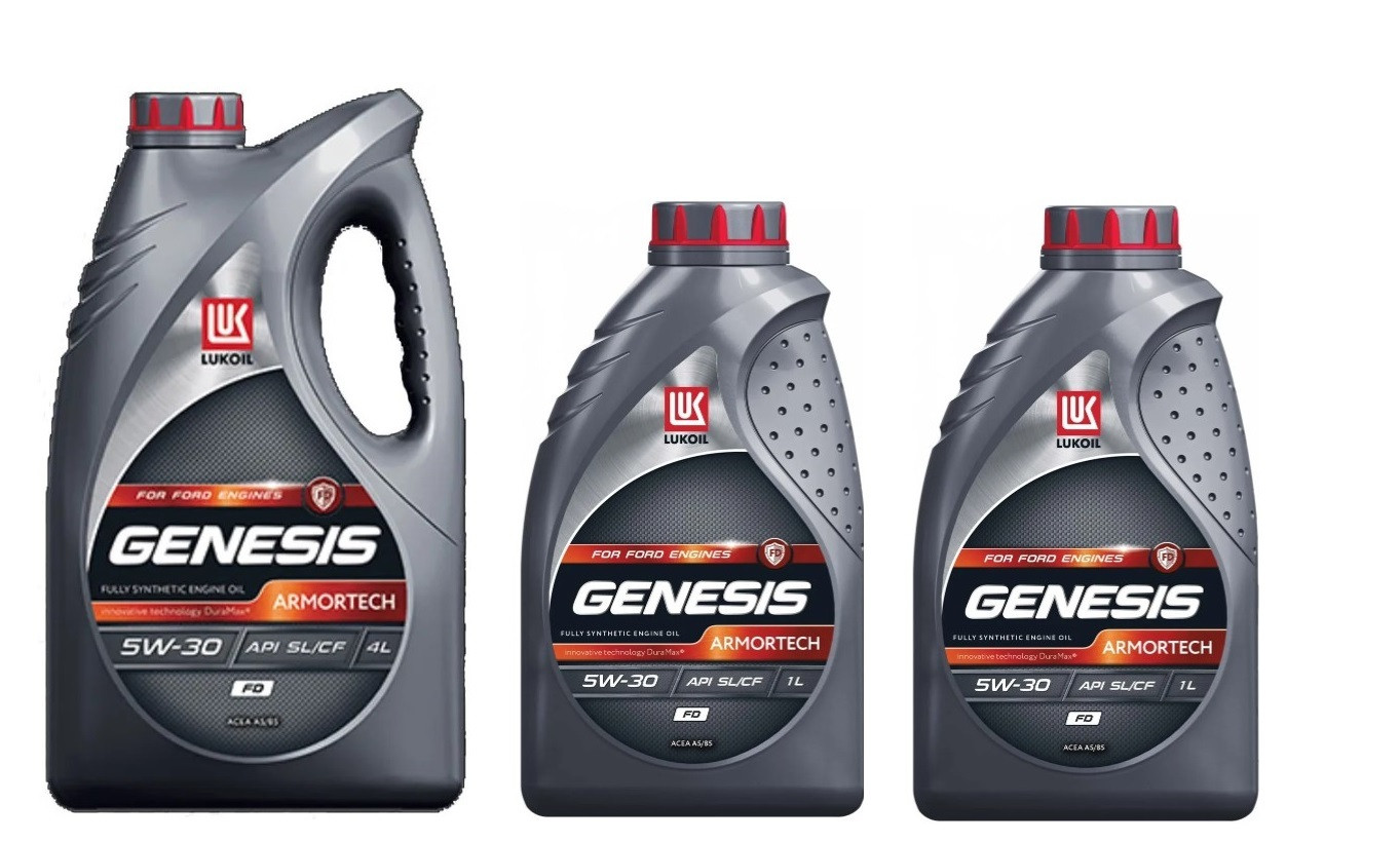 Масло ЛУКОЙЛ GENESIS ARMORTECH 5W30 FD SL/CF, A5/B5 синт 4л