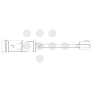 LZ0204 DELPHI Контрольный контакт, контроль слоя тормозных колодок