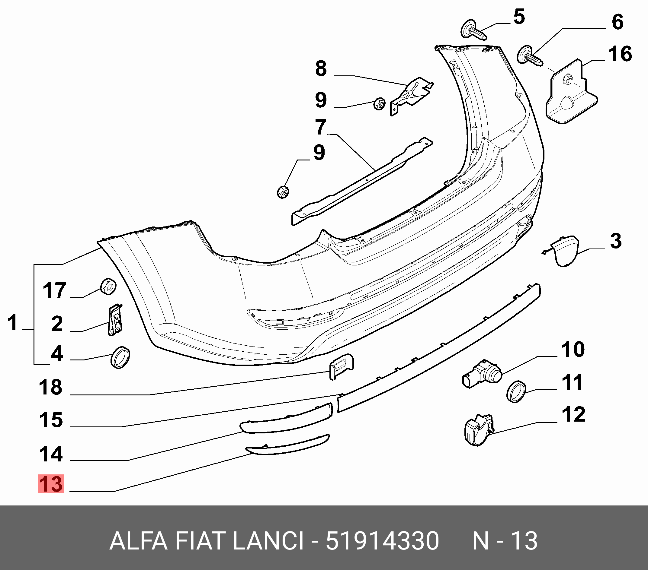0051914330 FIAT/ALFA/LANCIA -