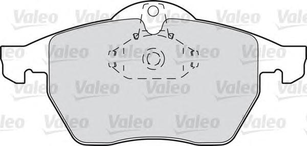 598305 VALEO Комплект тормозных колодок, дисковый тормоз