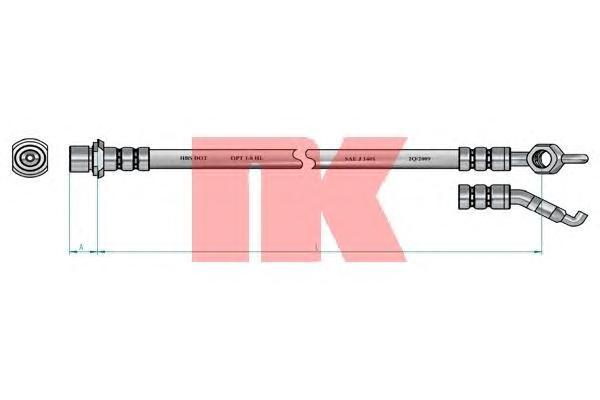 8545154 NK Шланг тормозной