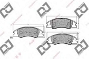 BP1358 DJPARTS Комплект тормозных колодок, дисковый тормоз