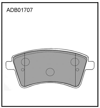 ADB01707 ALLIED NIPPON Колодки тормозные дисковые передние, комплект