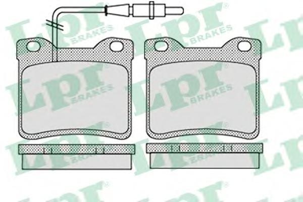 05P1134 LPR Колодки тормозные дисковые задн MERCEDES-BENZ V-CLASS 96-03, VITO автобус 96-03, VITO автобус 03-, VITO фургон 97-03, VITO фургон 03