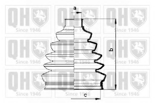 QJB2808 QUINTON HAZELL Пыльник шруса