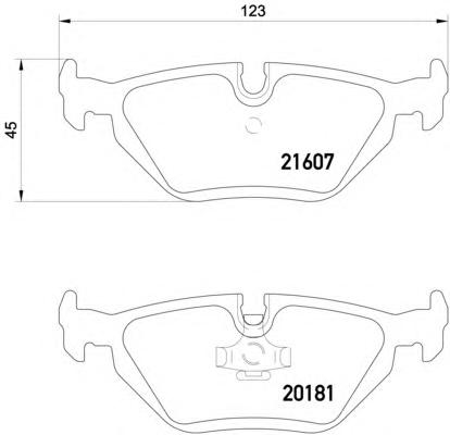 8DB355007511 HELLA Комп. дисковых торм. колодок