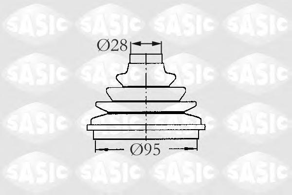 2933003 SASIC Комплект пылника, приводной вал