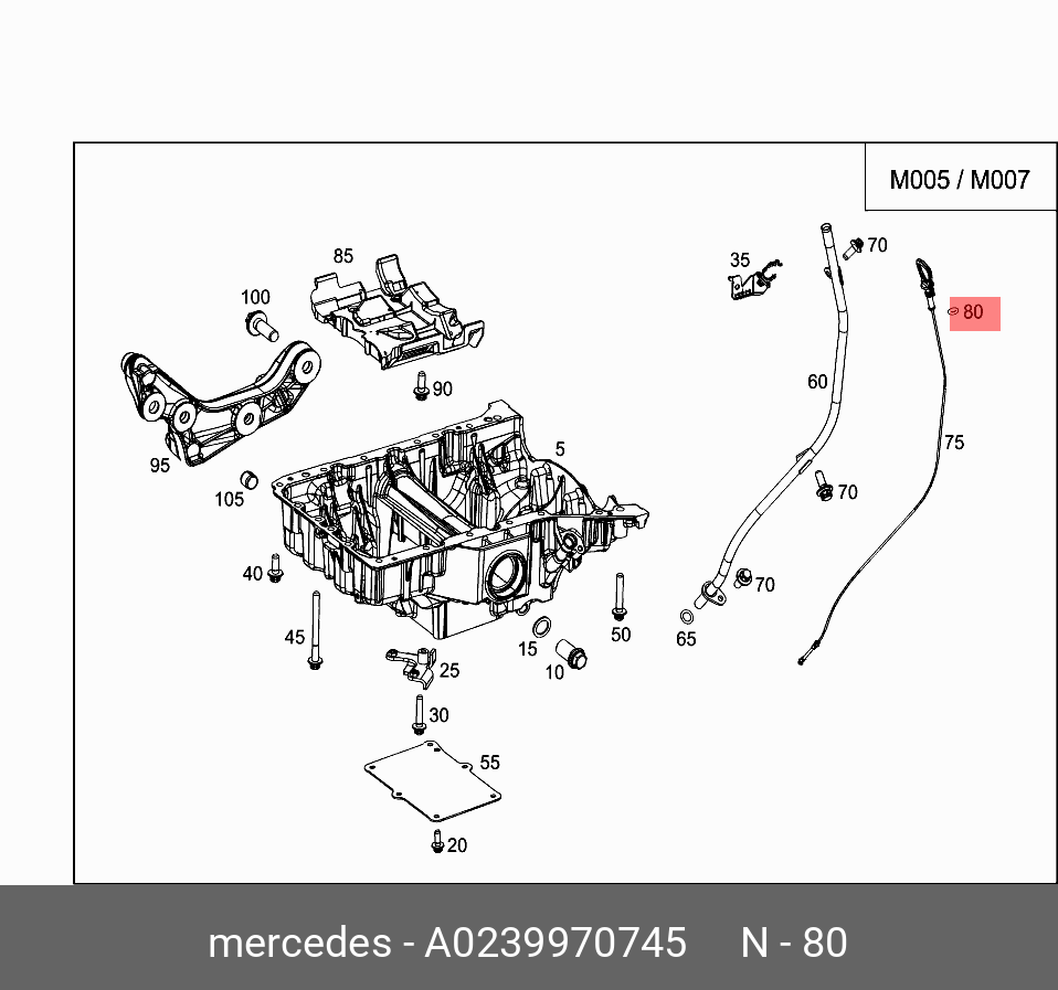 A0239970745 MERCEDES-BENZ O-Ring