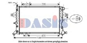 151860N AKS DASIS Радиатор, охлаждение двигателя
