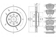 315929001 ICER Комплект тормозов, дисковый тормозной механизм
