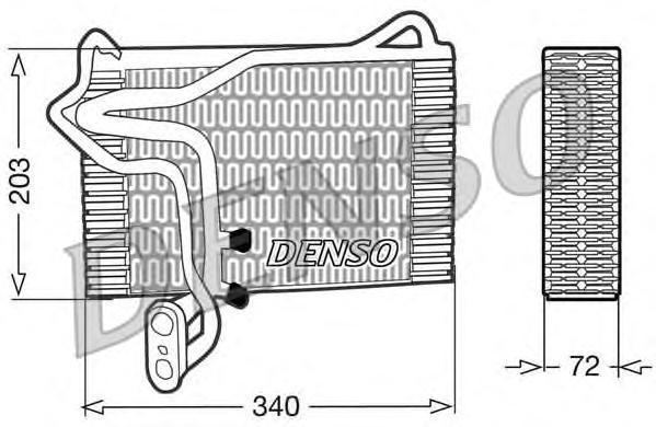 DEV02001 DENSO Испаритель, кондиционер