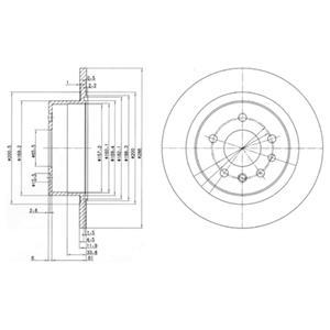 BG2986 DELPHI Тормозной диск