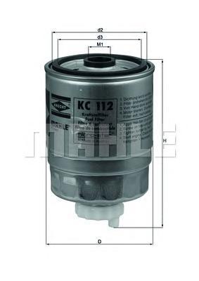 KC112 MAHLE Топливный фильтр