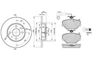 307293465 ICER Комплект тормозов, дисковый тормозной механизм