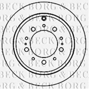 Диск тормозной BORG & BECK BBD5942S