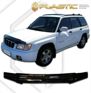 2010010100803 CA PLASTIC Дефлектор капота Subaru Forester  2000-2002 Classic черный Арт 80
