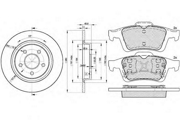 317433962 ICER Комплект тормозов, дисковый тормозной механизм