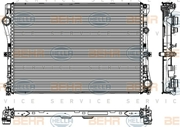 8MK376908101 HELLA Радиатор, охлаждение двигателя