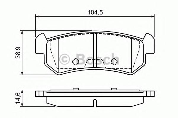 0986494133 BOSCH Колодки тормозные дисковые, комплект