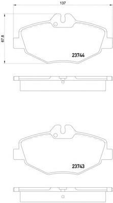 8DB355018731 BEHR-HELLA Комп. дисковых торм. колодок