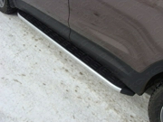 HYUNSF1011AL ТСС Пороги алюминиевые с пластиковой накладкой (1720 из 2-х мест) для Hyundai Santa Fe (2010-2012)