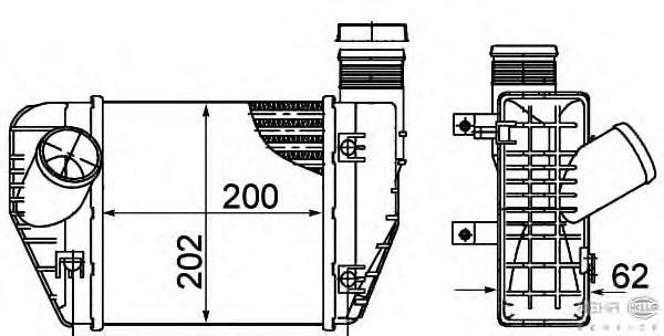 8ML376899071 BEHR-HELLA Интеркулер