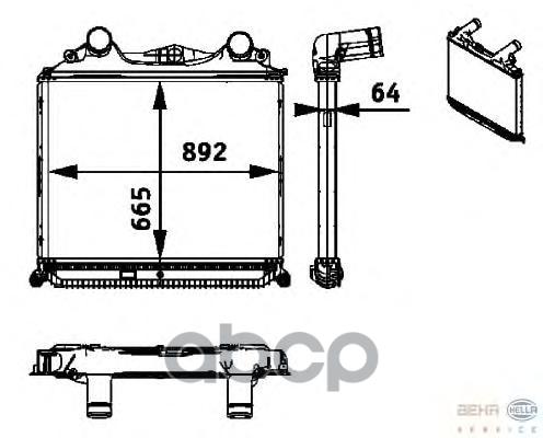 8ML376724361 BEHR-HELLA Интеркулер