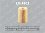LO1902 LYNXAUTO Фильтр масляный