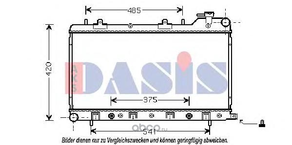 350016N AKS DASIS Радиатор, охлаждение двигателя