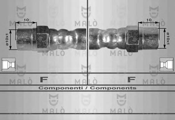 80238 MALO Тормозной шланг