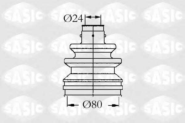 4003448 SASIC Комплект пылника, приводной вал