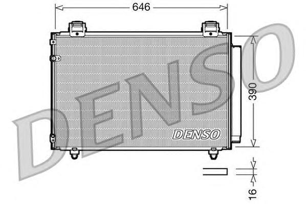 DCN50024 DENSO Радиатор кондиционера