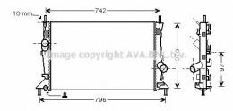 FDA2369 AVA Радиатор охлаждения двигателя