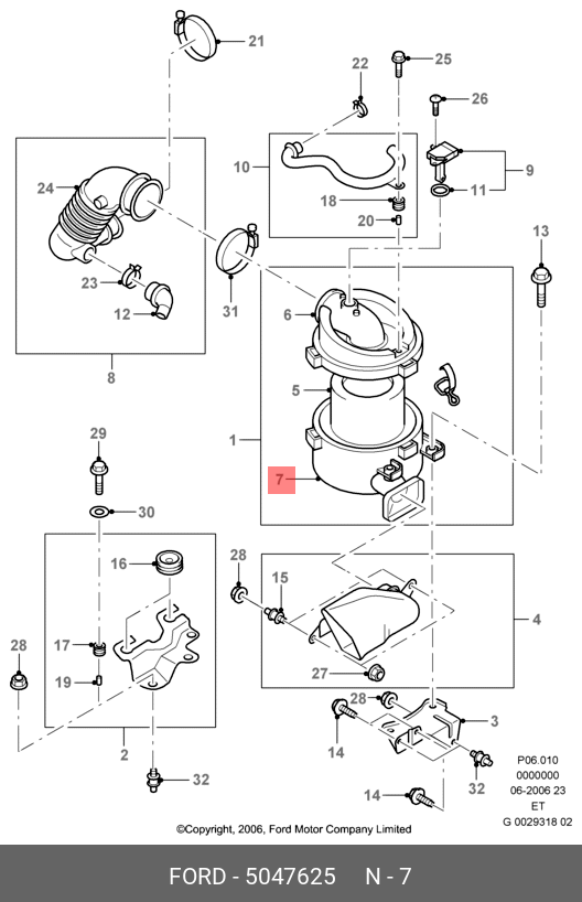5047625 FORD Поддон