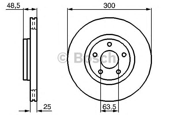 0986479171 BOSCH Тормозной диск