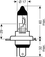 64196 OSRAM Лампа автомобильная