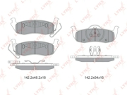 BD4204 LYNX Колодки тормозные дисковые задние