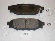51704 JAPKO Комплект тормозных колодок, дисковый тормоз