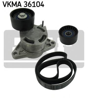 VKMA36104 SKF Поликлиновой ременный комплект