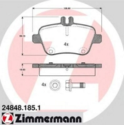 248481851 ZIMMERMANN Тормозные колодки