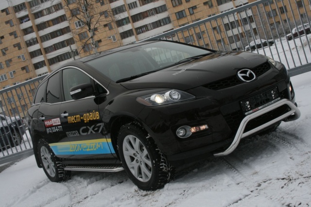 Решётка передняя мини d 60 низкая ""Mazda CX-7"" 2007-2010 СОЮЗ-96 MACX560545