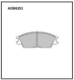 ADB0253 ALLIED NIPPON Колодки дисковые