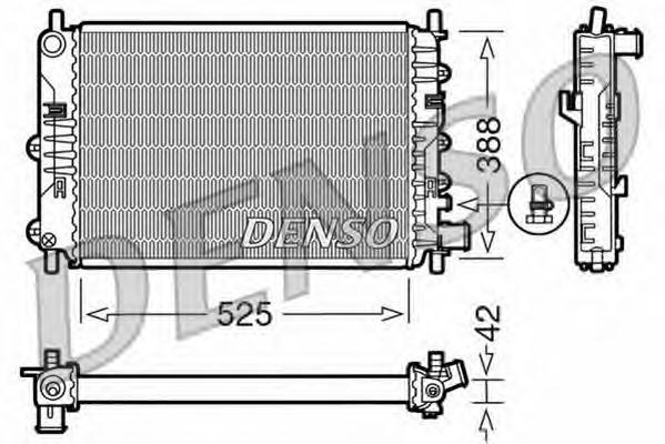 DRM10026 NIPPON PIECES Радиатор