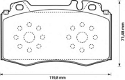 573092JC JURID Комплект тормозных колодок, дисковый тормоз