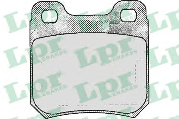 Комплект тормозных колодок, дисковый тормоз LPR 05P206