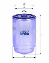 FI81552 UNICO FILTER Фильтр топливный