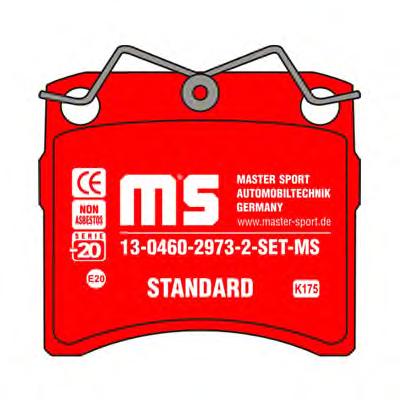 13046029732NSETMS MASTER-SPORT Комплект тормозных колодок
