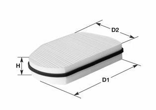 NC2363CA CLEAN FILTER Фильтр, воздух во внутреннем пространстве