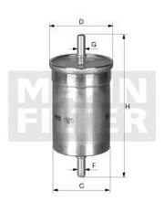 WK521 MANN Топливный фильтр