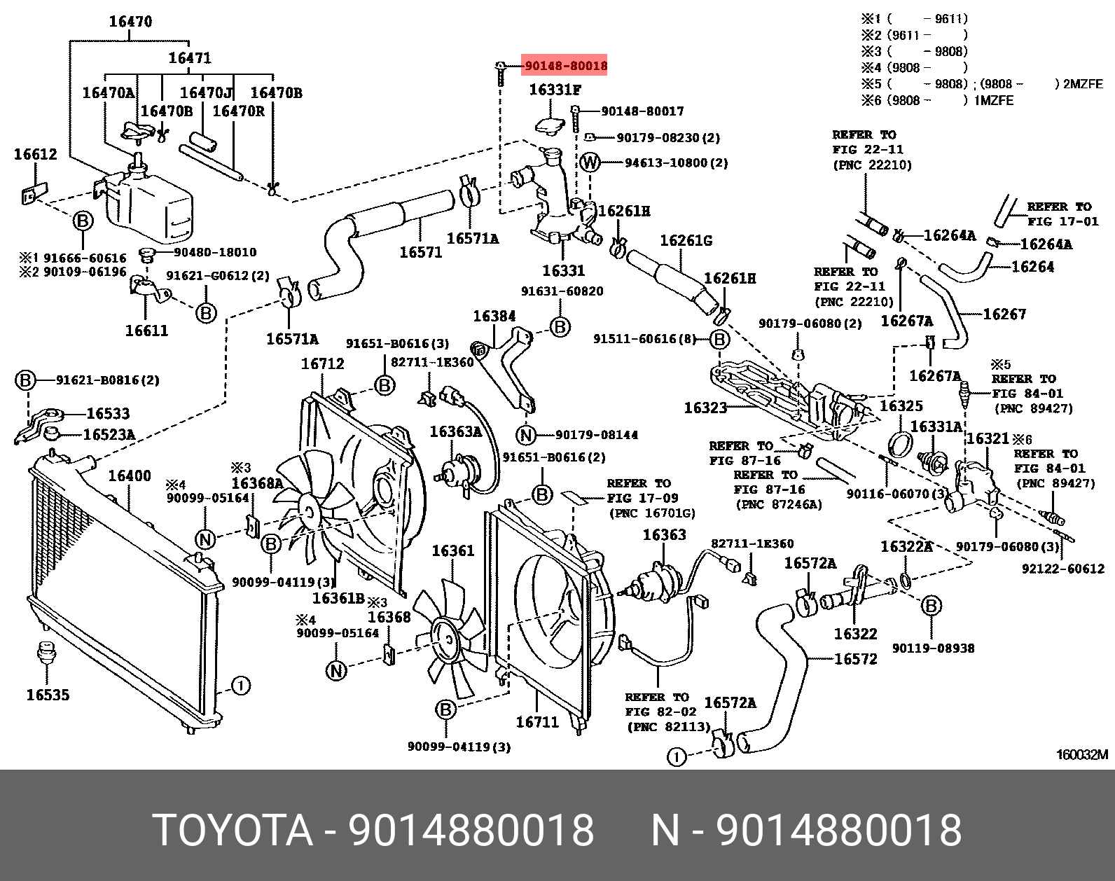 9014880018 TOYOTA ** Std Part